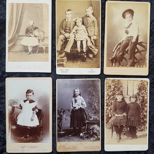 1 x Child Carte de Visite 1870s-90s - Available Individually - Choose from Options