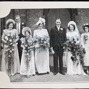 c.1940s Vintage Wedding Photograph