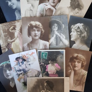 5 x Vintage Postcards/Greetings - Beauties Theme - Random Selection