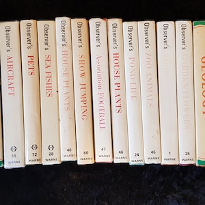 Observer Books - Various Years 1960/70s