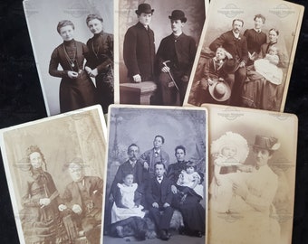 1 x Cabinet Cards - Group Portraits