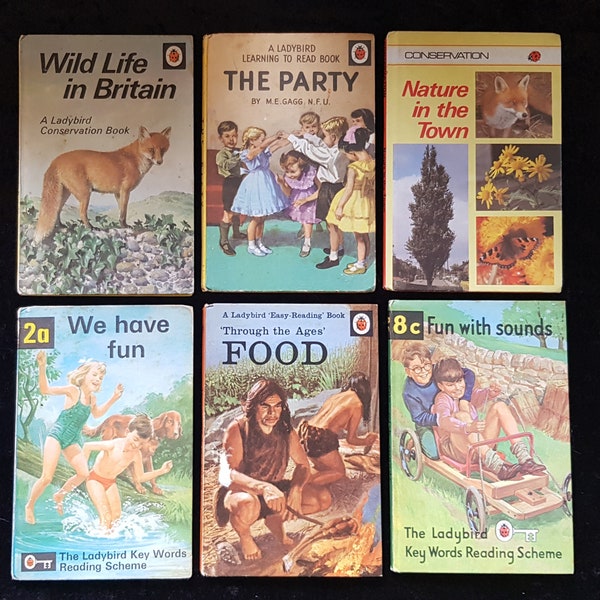 Vintage Ladybird Books (Without  DJs) - 1960s-80s