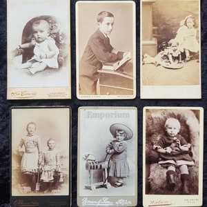 1 x Child Carte de Visite 1870s-90s - Available Individually - Choose from Options