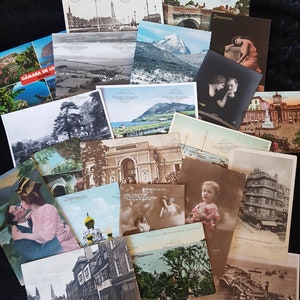 10 x Vintage Postcards - Random Selection