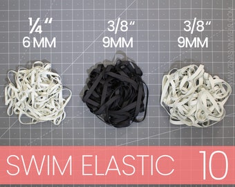 10 Meters Rubber Swimwear Elastic (Ribbed) Filpar