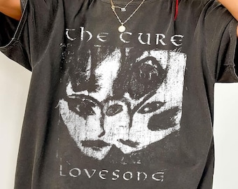 The Cure Love Song Vintage Shirt, the Cure Band 90s Alt