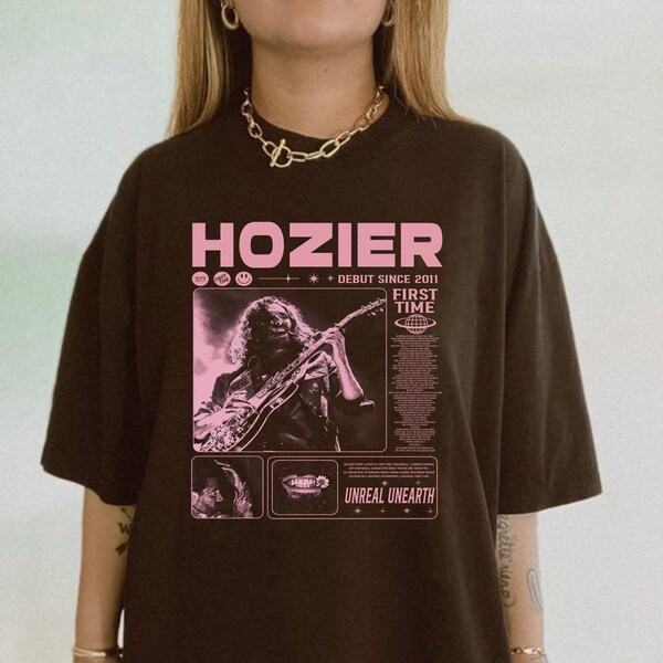 Hozier vintage tee, Unreal Unearth Tour 2024 shirt, Hozier Gift tee,Album Hozier Shirt, Hozier album shirt,Gift for men women unisex tshirt