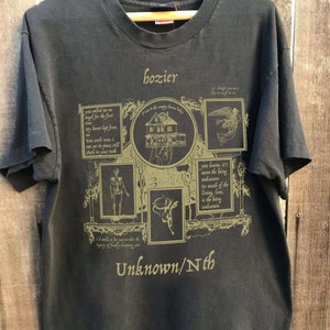 Hozier 90s Vintage Shirt, Hozier Unreal Unearth Tour 2024 Tee, Album Hozier Shirt Gifts, Hozier album shirt,Gift for men women unisex tshirt