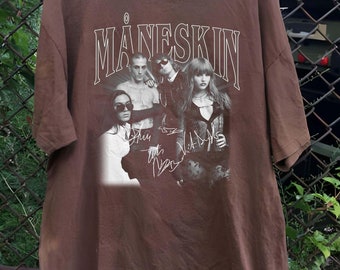 Maneskin T-shirt, Maneskin Shirt, Måneskin Rock Band T-shirt