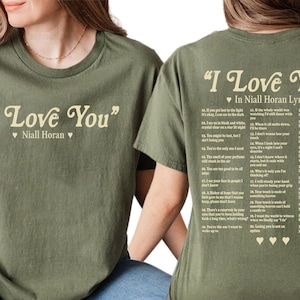 Niall Horan Shirt, Niall Horan I Love You Lyrics Shirt, Niall Horan Tour Shirt, Niall Horan Shirt Gift for Men Women