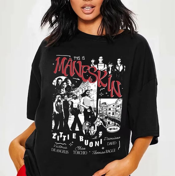 Maneskin Vintage T-shirt, Maneskin Shirt, Måneskin Rock Band Shirt
