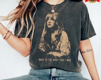 Chemise Stevie Nicks rétro des années 90, chemise Fleetwood Mac Band, chemise vintage Stevie Nicks, t-shirt Stevie Nicks, Fleetwood Mac rétro, groupe de rock des années 90