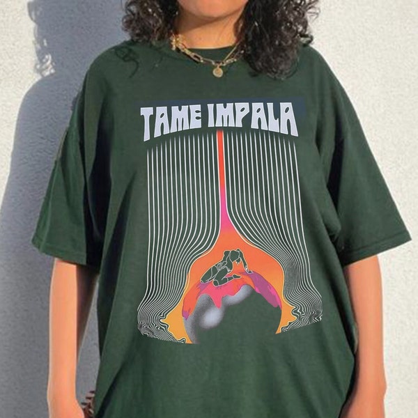 T-shirt unisexe graphique Tame Impala, t-shirt album de musique Tame Impala, cadeau chemise unisexe Tame Impala pour homme femme