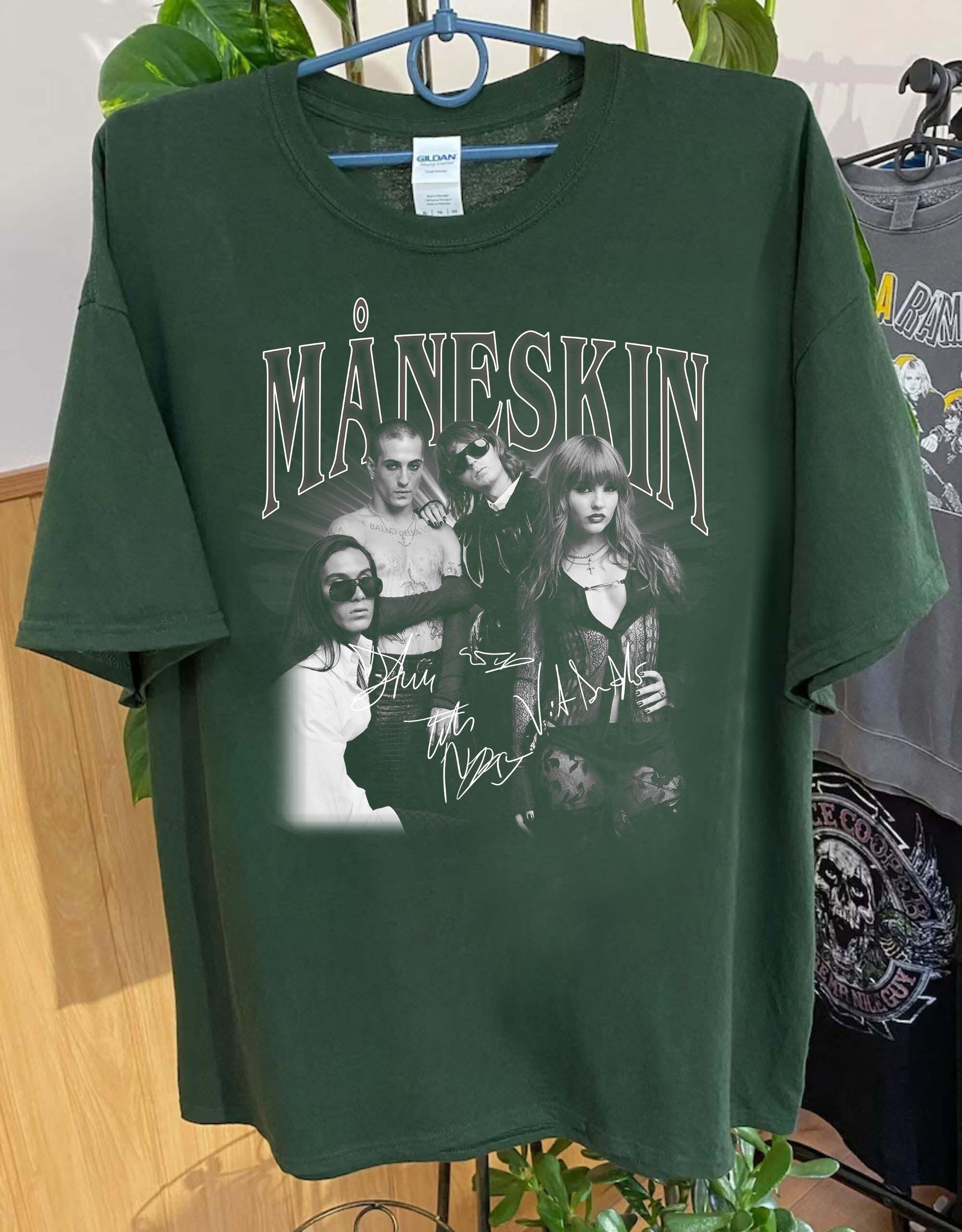 Maneskin T-shirt, Maneskin Shirt, Måneskin Rock Band T-shirt