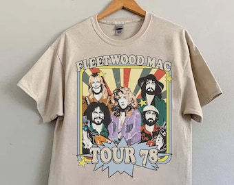 Chemise rétro Fleetwood Mac, tee-shirt graphique Fleetwood Mac, T-shirt Fleetwood Mac, chemise Rock Band, chemise classique Rock, tee-shirt vintage unisexe