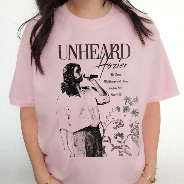 chemise Hozier Unheard vintage, t-shirt Hozier Unreal Unearth Tour 2024, vin de cerise Hozier, cadeau chemise unisexe Eden pour homme femme