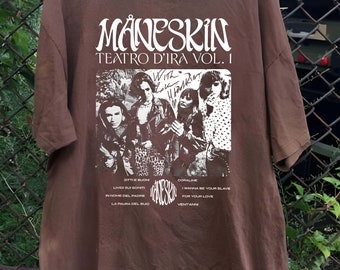 Maneskin Rock Band Vintage T-shirt, Maneskin Album Shirt, Måneskin