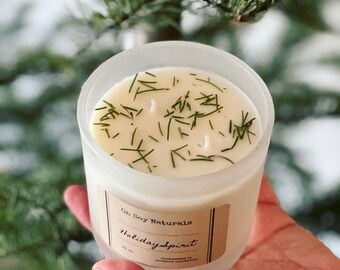 16 oz Soy Wax Candle.  Homemade to order with quality safe ingredients.  Excellent gifts for you or a friend. Frosted jar with bamboo lid.