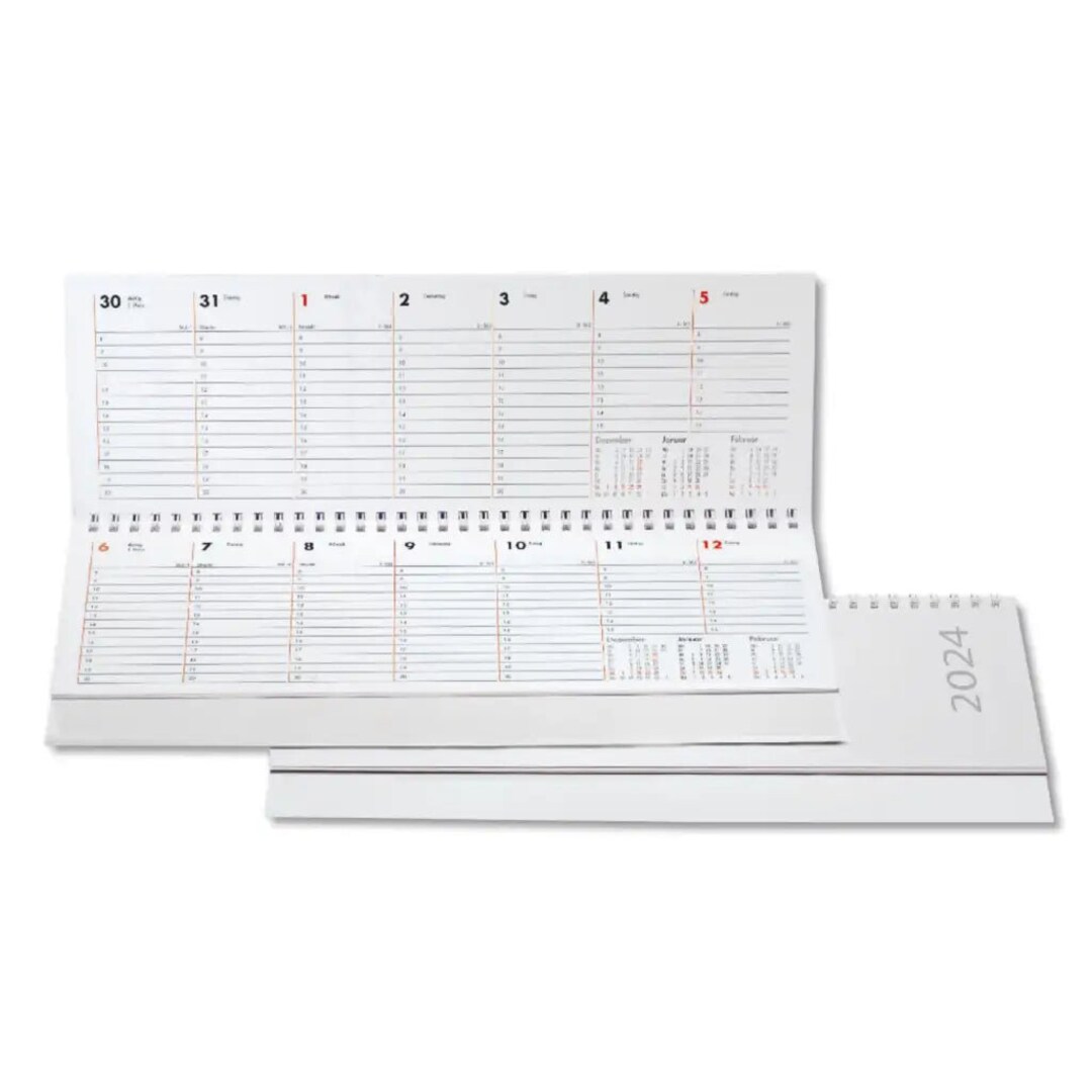 Querkalender 2024 Kalender Schreibtischkalender 1 Woche 1 - Etsy.de