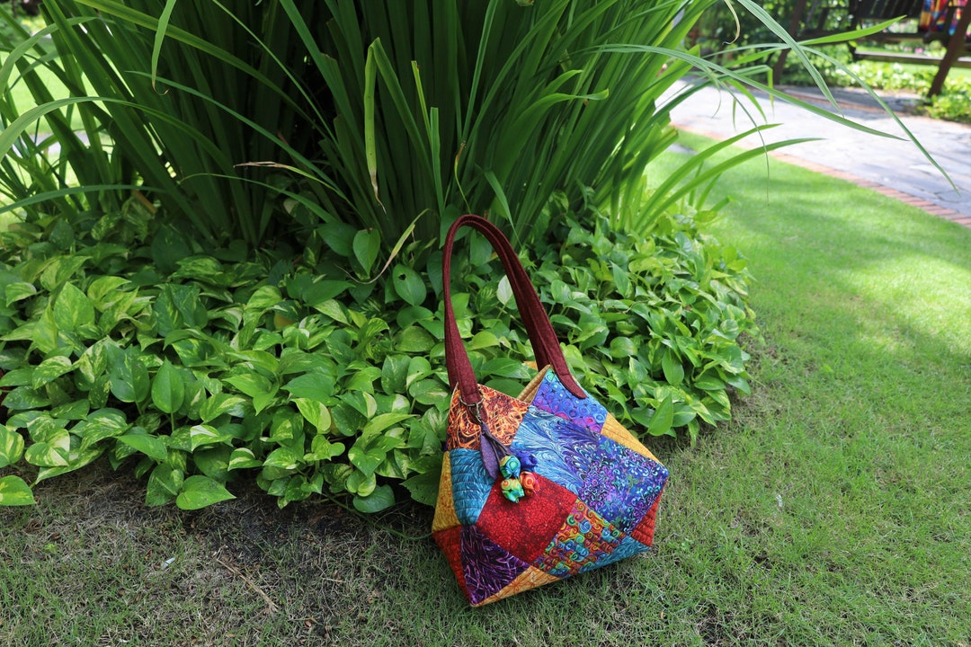 Rainbow Tone Diamond Handbag, Quilted Bag, Women Handbag, Gifts for Her