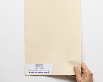 dc fix Matt Cream Self-adhesive Vinyl Wrap A4 Sample