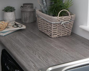 dc fix Sheffield Pearl Grey 67.5cm x 3m Self-adhesive Vinyl Wrap for Doors and Worktops