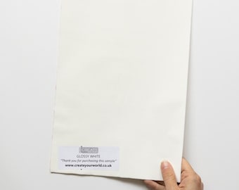 d-c-fix White (Glossy) Self-adhesive Vinyl Wrap A4 Sample
