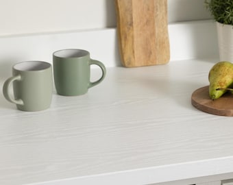 d-c-fix Kitchen Worktop Wrap 67.5cm x 3m Whitewood Matt Self-adhesive Vinyl Film