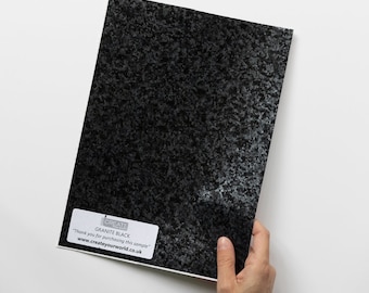 dc fix Granite Black Self-adhesive Vinyl Wrap A4 Sample
