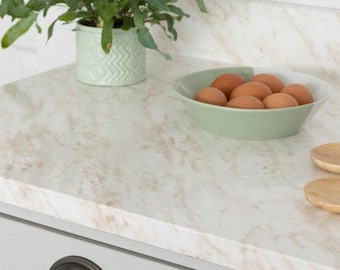 d-c-fix Carrara Beige 67,5 cm x 3 m selbstklebende Vinylfolie für Türen und Arbeitsplatten