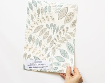 Nu Wallpaper Gustavus Self-adhesive Wallpaper A4 Sample