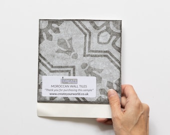SAMPLE (quarter tile) MOROCCAN Self Adhesive Wall Tiles