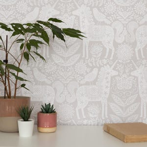 nu wallpaper UNICORN STAMP peel & stick wallpaper