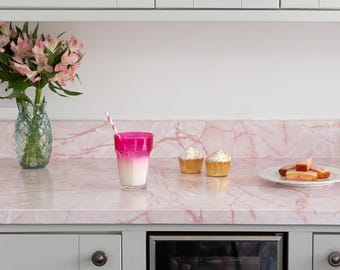 d-c-fix Marmor Pink 67,5 cm x 3 m selbstklebende Vinylfolie für Türen und Arbeitsplatten