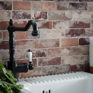 Vintage Brick Tisa 3D waterproof wallpaper for kitchen splashbacks (67.5cm x 4m)