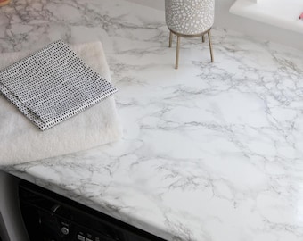 d-c-fix Kitchen Worktop Wrap 90cm x 3m Marble Grey Self-adhesive Vinyl Film