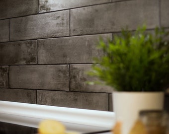 Carta Parati Adesiva Muro Carta Da Parati 3D Mattoni - 12 Pannelli Autoadesivi 35x39cm, Impermeabile Carta Da Parati Mattoni - Foto 7