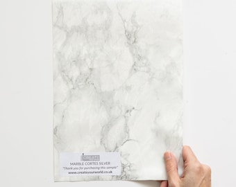 d-c-fix Cortes Silver Self-adhesive Vinyl Wrap A4 Sample