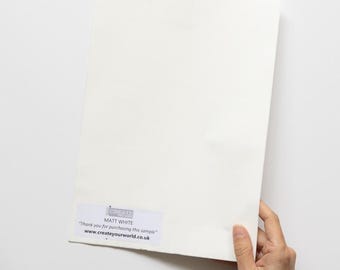 d-c-fix White (Matt) Self-adhesive Vinyl Wrap A4 Sample