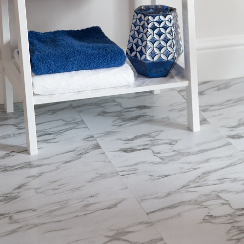 Marble Grey Vinyl Floor Tile Etsy