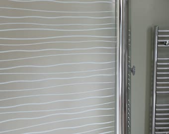 Pellicola per finestre Waves dc fix statica per la privacy e l'arredamento