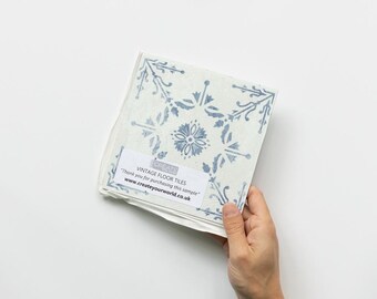 dc fix Vintage Blue Quarter Floor Tile Sample