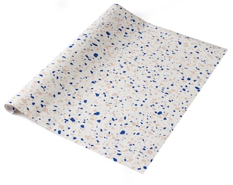 Terrazzo Blue dc fix self-adhesive vinyl kitchen & furniture wrap film