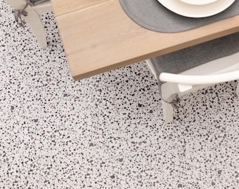 Terrazzo self-adhesive vinyl floor tile 30.48cm x 30.48cm