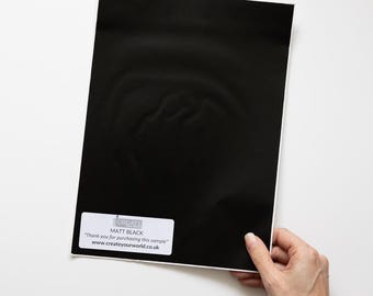 dc fix Matt Black Self-adhesive Vinyl Wrap A4 Sample