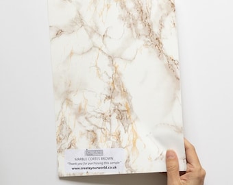 d-c-fix Cortes Brown (Glossy) Self-adhesive Vinyl Wrap A4 Sample