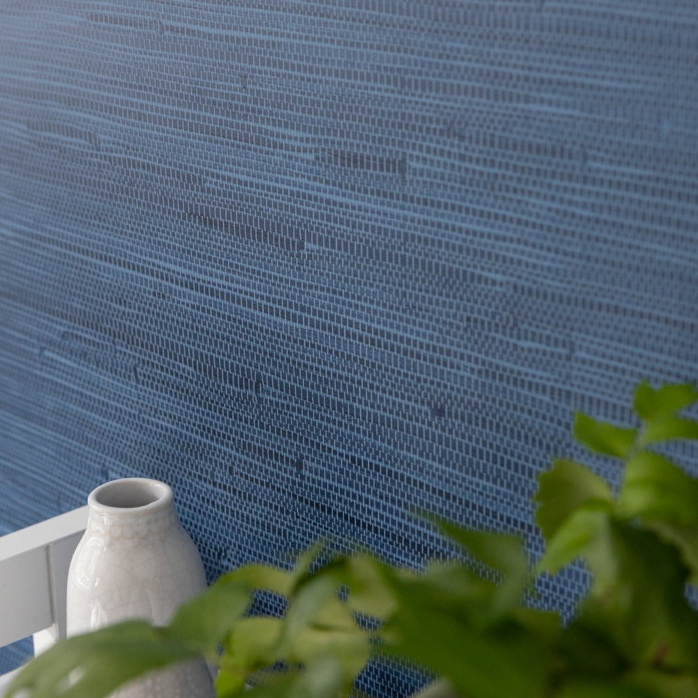 Nu Wallpaper SEAGRASS INDIGO Peel & Stick Wallpaper Etsy