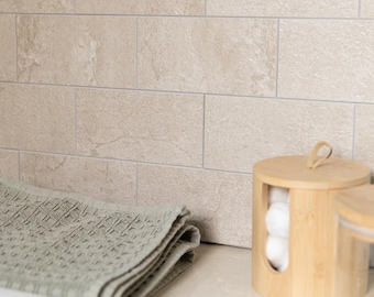 dc fix SANDSTONE TILES Self-adhesive Premium Composite Wall Tiles 30.5CM X 30.5CM