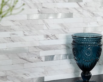 dc fix METAL AND MARBLE Self-adhesive Premium Composite Wall Tiles 29.7CM X 29.2CM