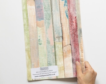 dc fix Rio Coloured Planks Self-adhesive Vinyl Wrap A4 Sample